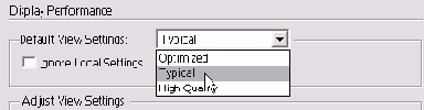  Default View Settings 